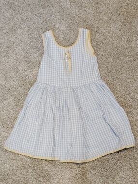 Well Dressed Wolf Samantha Blue & Gold Gingham Dress